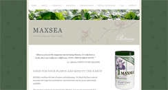 Desktop Screenshot of maxsea-plant-food.com