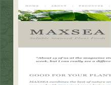 Tablet Screenshot of maxsea-plant-food.com